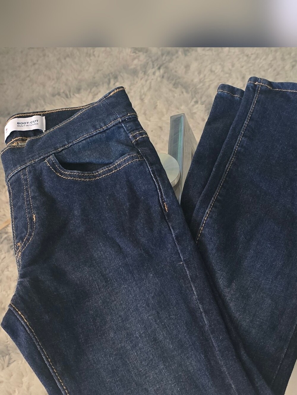 Old Navy Girl's Boot-Cut Stretchy Pull On Jeans- Size 8